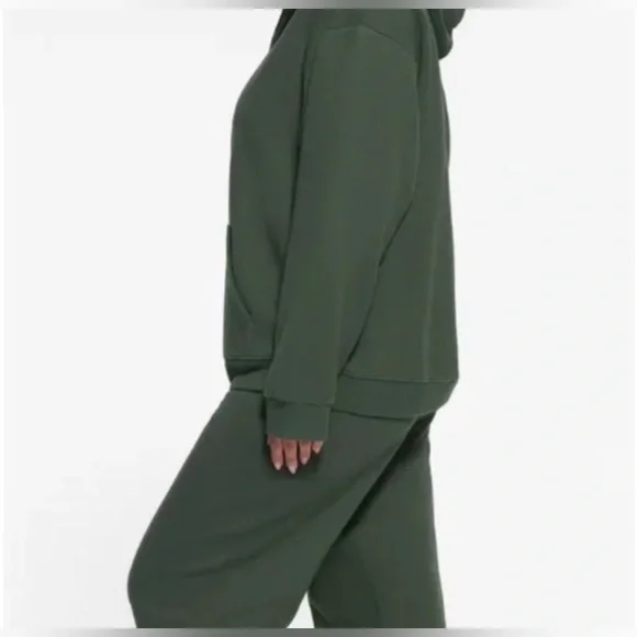 SKIMS vintage fleece oversized zip up hoodie CYPRESS, brand new with tags, Large - Picture 3 of 8